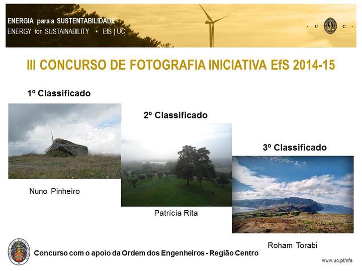 ﻿﻿III Concurso de Fotografia Iniciativa EfS 2015 | Premiados