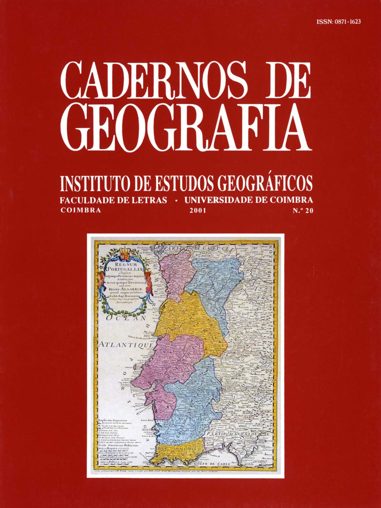 Cadernos de Geografia 20 - 2001 - Departamento de Geografia e Turismo